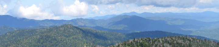 View of Smoky Mountains from Clingmans Dome